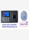 SISTEMA RILEVAZIONE PRESENZE E CONTROLLO ACCESSI SVAR3R-FINGER/TS CON LETTORE DI TESSERE E IMPRONTE DIGITALI, L'UNICO IN COMMERCIO CON 6 MESI DI ASSISTENZA DEL VALORE DI € 158,00 COMPRESA NEL PREZZO E SOFTWARE PROFESSIONALE - <b>&euro; 159,00</b>