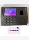 SISTEMA RILEVAZIONE PRESENZE MOD. SVAR 4-RFID/A CON LETTORE DI TESSERE, L'UNICO IN COMMERCIO CON 6 MESI DI ASSISTENZA DEL VALORE DI € 158,00 COMPRESA NEL PREZZO E CORSO DI ISTRUZIONE SOFTWARE IN TELEASSISTENZA PER 6 MESI 