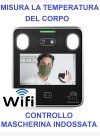 CONTROLLO ACCESSI PER VERIFICA TEMPERATURA CORPOREA E MASCHERINA PER CONTROLLO ACCESSI E RILEVAZIONE PRESENZE WI-FI CON 2 MESI DI ASSISTENZA SOFTWARE, RICONOSCIMENTO FACCIALE E LETTORE RFID 