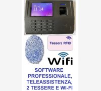MARCATEMPO ELETTRONICO MOD. SVAR3-FINGER/TS-WIFI CON 6 MESI DI ASSISTENZA CON SOFTWARE PROFESSIONALE, IMPRONTA DIGITALE, BADGE DI PROSSIMITA', WI-FI ED ASSISTENZA PER L'INSTALLAZIONE