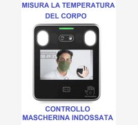 SISTEMA DI RILEVAZIONE PRESENZE E CONTROLLO ACCESSI, MOD. ACCESS-FACE, CON TERMOSCANNER PROFESSIONALE, RICONOSCIMENTO FACCIALE, CONTROLLO TEMPERATURA CORPOREA E MASCHERINA INDOSSATA, CON SOFTWARE E 2 MESI DI ASSISTENZA