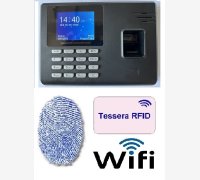 TIMBRACARTELLINI PER RILEVAZIONE PRESENZE E CONTROLLO ACCESSI MOD. SVAR3R-FINGER/A-WIFI CON 6 MESI DI ASSISTENZA DEL VALORE DI € 158,00 COMPRESA NEL PREZZO, LETTORE DI IMPRONTE E RFID, WI-FI E CORSO DI ISTRUZIONE SOFTWARE IN TELEASSISTENZA PER 6 MESI