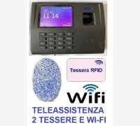 SISTEMA DI RILEVAZIONE PRESENZE MOD. SVAR 3-FINGER/WIFI CON 2 MESI DI ASSISTENZA SOFTWARE, LETTORE DI IMPRONTE E RFID, WI-FI E N. 2 TESSERE