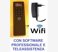 SISTEMA DI RILEVAZIONE PRESENZE E CONTROLLO ACCESSI MOD. 1951-RFID/TS-WIFI PER ESTERNO (IP53), CON 2 MESI DI ASSISTENZA SOFTWARE PROFESSIONALE, LETTORE DI TESSERE E WI-FI