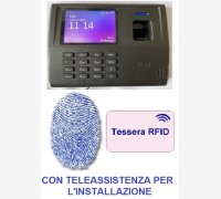 MARCATEMPO BIOMETRICO PER RILEVAZIONE PRESENZE MOD. SVAR3-FINGER/A CON 6 MESI DI ASSISTENZA SOFTWARE, LETTORE DI IMPRONTE E TESSERE RFID