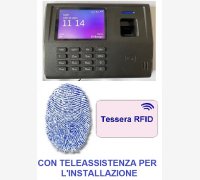 MARCATEMPO BIOMETRICO PER RILEVAZIONE PRESENZE MOD. SVAR3-FINGER/A CON UN MESE DI ASSISTENZA SOFTWARE, LETTORE DI IMPRONTE E TESSERE RFID