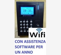 TERMINALE DI RILEVAZIONE PRESENZE MOD. SVAR 1-RFID-WIFI CON ADATTATORE WI-FI, SOFTWARE PRESENZE IN ITALIANO SENZA OBBLIGO DI CONTRATTO DI MANUTENZIONE, 42 TESSERE DI PROSSIMITA' CON CONTRATTO DI ASSISTENZA SOFTWARE PER UN ANNO COMPRESA NEL PREZZO