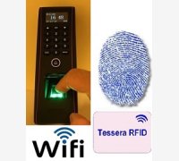 TIMBRACARTELLINI PER RILEVAZIONE PRESENZE MOD. 1951-FINGER/WIFI, PER ESTERNO (IP53), CON LETTORE BIOMETRICO E RFID, WI-FI E CORSO DI ISTRUZIONE SOFTWARE IN TELEASSISTENZA PER 2 MESI