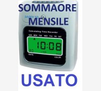 MARCATEMPO TIMBRACARTELLINI SOMMAORE MOD. SAODY ® 50 USATO, PERFETTAMENTE FUNZIONANTE, CON 10 CARTELLINI SAODY ® 50 IN OMAGGIO