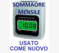 MARCATEMPO TIMBRACARTELLINI SOMMAORE MOD. SAODY ® 50 USATO COME NUOVO, PERFETTAMENTE FUNZIONANTE, CON 10 CARTELLINI SAODY ® 50 IN OMAGGIO