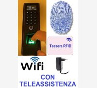 MARCATEMPO ELETTRONICO MOD. 1951-FINGER/WIFI, CON 6 MESI DI ASSISTENZA, PER ESTERNO (IP53), CON UN MESE DI ASSISTENZA SOFTWARE, LETTORE DI IMPRONTA DIGITALE E RFID E WI-FI INTEGRATO