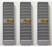 CASELLARIO PORTA TESSERE - PORTA BADGE A 36 POSTI