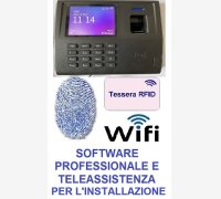 SISTEMA DI RILEVAZIONE PRESENZE MOD. SVAR3-FINGER/TS-WIFI CON 2 MESI DI ASSISTENZA SOFTWARE, LETTORE DI IMPRONTE E RFID, WI-FI E SOFTWARE PROFESSIONALE