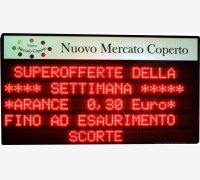 DISPLAY LUMINOSO A LED A 10 RIGHE MOD. SR10.4_10R