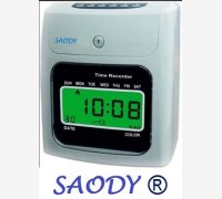 TIMBRACARTELLINO MOD. SAODY ®, FINO A 6 TIMBRATURE AL GIORNO, GIA' PROGRAMMATO DA NOI, DOTATO DI 2 BATTERIE E 10 CARTELLINI SAODY ®