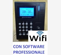 SISTEMA RILEVAZIONE PRESENZE CON SOFTWARE PROFESSIONALE SVAR1-RFID/P-WIFI CON LETTORE RFID ED ASSISTENZA, A