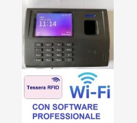 SISTEMA RILEVAZIONE PRESENZE MOD. SVAR 4-RFID/TS-WIFI CON LETTORE DI TESSERE, 6 MESI DI ASSISTENZA DEL VALORE DI € 158,00 COMPRESA NEL PREZZO, SOFTWARE PROFESSIONALE, WI-FI INTEGRATO E CORSO DI ISTRUZIONE SOFTWARE IN TELEASSISTENZA PER 6 MESI