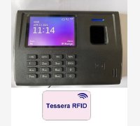SISTEMA RILEVAZIONE PRESENZE MOD. SVAR 4-RFID/A CON LETTORE DI TESSERE, L'UNICO IN COMMERCIO CON 6 MESI DI ASSISTENZA DEL VALORE DI € 158,00 COMPRESA NEL PREZZO E CORSO DI ISTRUZIONE SOFTWARE IN TELEASSISTENZA PER 6 MESI