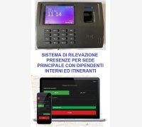 SISTEMA DI RILEVAZIONE PRESENZE PER SEDE PRINCIPALE CON DIPENDENTI INTERNI ED ITINERANTI, COMPLETO DI CORSO DI ISTRUZIONE SOFTWARE IN TELEASSISTENZA PER 2 MESI