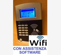 TIMBRACARTELLINI PER RILEVAZIONE PRESENZE MOD. SVAR4-RFID/A-WIFI CON 2 MESI DI ASSISTENZA SOFTWARE, LETTORE DI TESSERE RFID E WI-FI