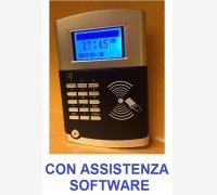 TIMBRACARTELLINI PER RILEVAZIONE PRESENZE MOD. SVAR4-RFID/A, L'UNICO IN COMMERCIO CON 6 MESI DI ASSISTENZA COMPRESASOFTWARE E LETTORE DI TESSERE RFID