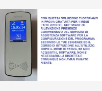 SISTEMA DI RILEVAZIONE PRESENZE CON TERMINALE E SOFTWARE IN CLOUD