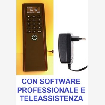 TIMBRACARTELLINI PER RILEVAZIONE PRESENZE MOD. 1951-RFID/TS PER ESTERNO (IP53) CON SOFTWARE PROFESSIONALE, LETTORE DI TESSERE DI PROSSIMITA' E CORSO DI ISTRUZIONE SOFTWARE IN TELEASSISTENZA PER 2 MESI