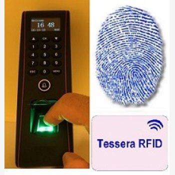 B) SISTEMA DI CONTROLLO ACCESSI MOD. 1951-FINGER/WIFI, CON 6 MESI DI ASSSITENZA DEL VALORE DI € 158,00 COMPRESA NEL PREZZO, LETTORE IMPRONTE DIGITALI E TESSERE, SOFTWARE, ALIMENTATORE E CORSO ISTRUZIONE SOFTWARE IN TELEASSISTENZA PER 6 MESI