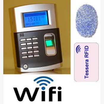 SISTEMA RILEVAZIONE PRESENZE SVAR 3-FINGER/WIFI CON LETTORE TESSERE+IMPRONTE, SOFTWARE, SENZA ASSISTENZA