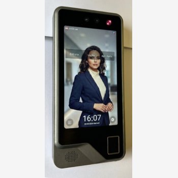 TIMBRACARTELLINI BIOMETRICO CON RICONOSCIMENTO FACCIALE PER RILEVAZIONE PRESENZE E CONTROLLO ACCESSI MOD. SVARFACE-FP, L'UNICO CON 6 MESI DI ASSISTENZA, CON SOFTWARE IN CLOUD E CORSO DI ISTRUZIONE SOFTWARE IN TELEASSISTENZA PER 6 MESI