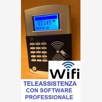 TIMBRACARTELLINI PER RILEVAZIONE PRESENZE MOD. SVAR 4-RFID/TS-WIFI CON SOFTWARE PROFESSIONALE, LETTORE DI TESSERE DI PROSSIMITA', WI-FI E CORSO DI ISTRUZIONE SOFTWARE PER 2 MESI