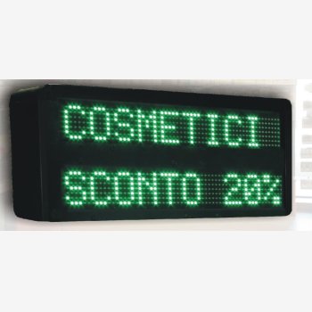 DISPLAY LUMINOSO A LED A 2 RIGHE MOD. SVAR5.2/2