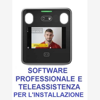 SISTEMA DI RILEVAZIONE PRESENZE CON RICONOSCIMENTO VISO MOD. SVARFACE3/TS, L'UNICO CON 6 MESI DI ASSISTENZA, CON SOFTWARE PROFESSIONALE E CORSO DI ISTRUZIONE SOFTWARE IN TELEASSISTENZA PER 6 MESI