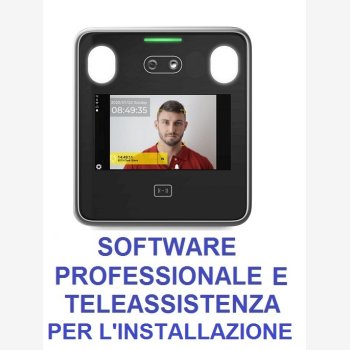 SISTEMA DI RILEVAZIONE PRESENZE CON RICONOSCIMENTO VISO MOD. SVARFACE3/TS CON SOFTWARE PROFESSIONALE E CORSO DI ISTRUZIONE SOFTWARE IN TELEASSISTENZA PER 2 MESI