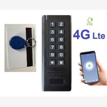 LETTORE DI CONTROLLO ACCESSI MOD. APRIPORTA-SUB/4G-LTE, L'UNICO CON 6 MESI DI ASSISTENZA, CON SIM 4G LTE CON CONNETTIVITA' GARANTITA PER 1 ANNO, ANTIVANDALO PER ESTERNO, PER APERTURA PORTE CON TESSERE O CODICE PIN, CON APP DI GESTIONE