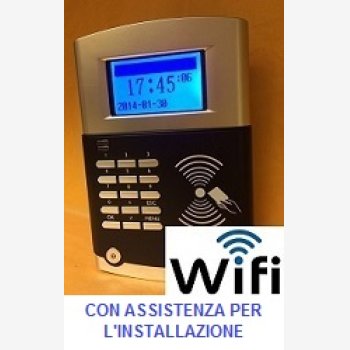 SISTEMA RILEVAZIONE PRESENZE MOD. SVAR 4-RFID/A-WIFI CON CORSO DI ISTRUZIONE SOFTWARE IN TELEASSISTENZA PER 2 MESI, LETTORE TESSERE E CONVERTITORE WI-FI