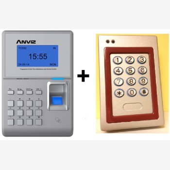 SISTEMA DI CONTROLLO ACCESSI + SISTEMA DI RILEVAZIONE PRESENZE COMPOSTO DA 2 TERMINALI (1 CONTROLLO ACCESSI + 1 RILEVAZIONE PRESENZE)
