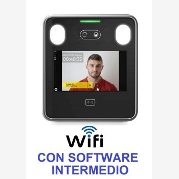 SISTEMA DI RILEVAZIONE PRESENZE CON RICONOSCIMENTO VISO MOD. SVARFACE3/L-WIFI CON SOFTWARE INTERMEDIO  DI GESTIONE PRESENZE, WI-FI ED ASSISTENZA SOFTWARE GRATUITA PER 2 MESI