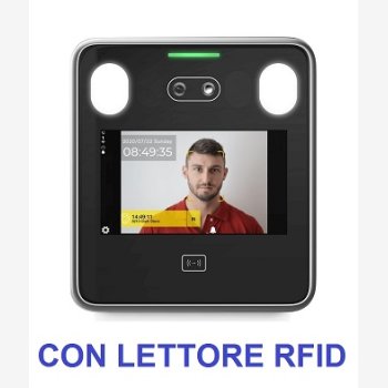 SISTEMA DI RILEVAZIONE PRESENZE CON LETTORE RFID, RICONOSCIMENTO VISO MOD. SVARFACE3 CON 12 TESSERE, SOFTWARE DI GESTIONE PRESENZE E CORSO DI ISTRUZIONE SOFTWARE IN TELEASSISTENZA PER 2 MESI