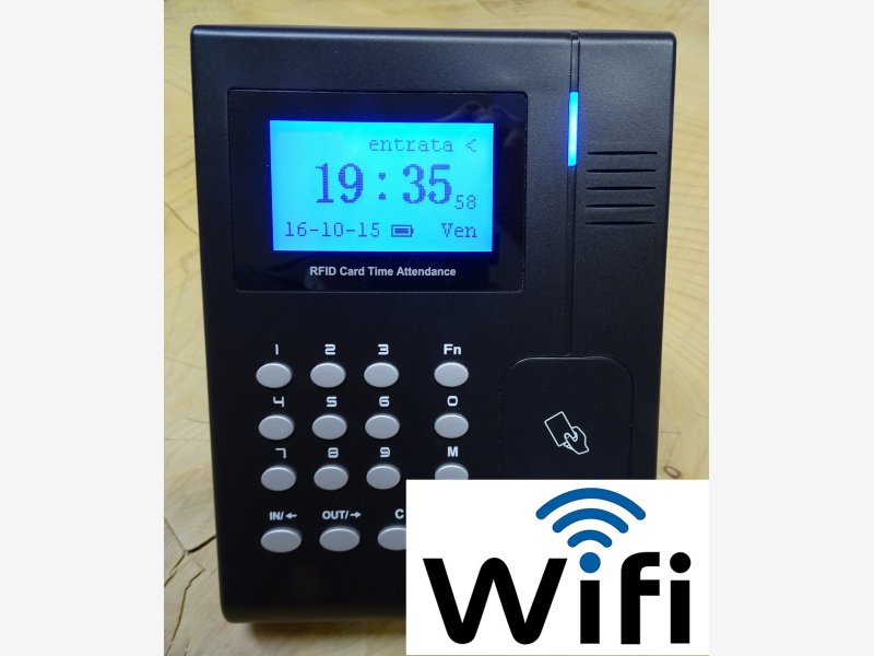 SOFTWARE ITA MARCATEMPO TIMBRACARTELLINO RILEVAZIONE PRESENZE USB TCP//IP 5 CARD