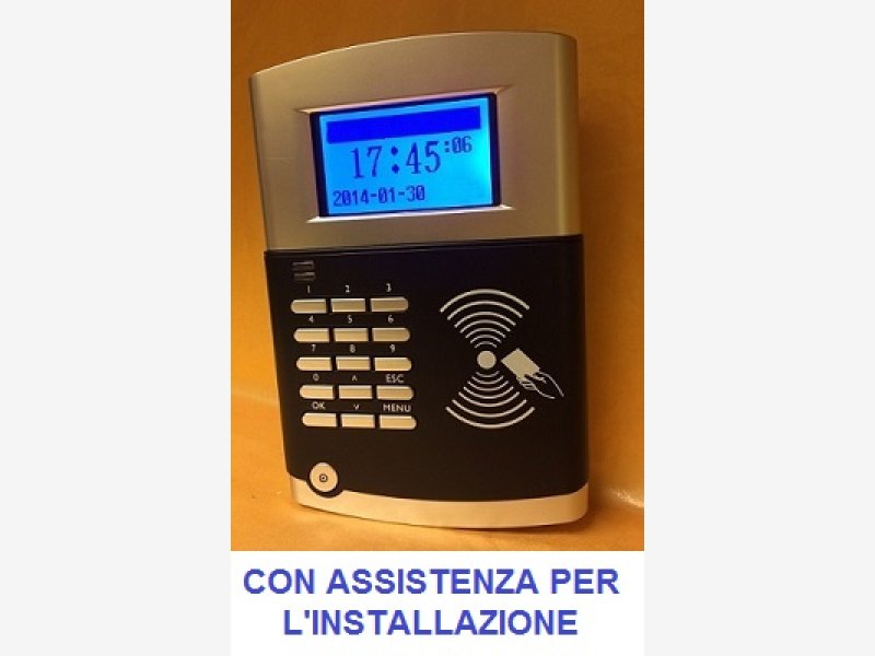 SISTEMA RILEVAZIONE PRESENZE MOD. SVAR 4-RFID/A CON CORSO DI ISTRUZIONE  SOFTWARE IN TELEASSISTENZA PER 2 MESI E LETTORE DI TESSERE - € 158,00